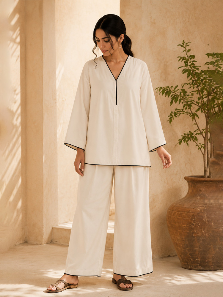 Image of White Cotton Plain Festival Casual Party Wear Reday Kurti Bottom Women Wear