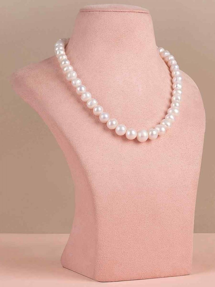 White Pearls Festival Wear Kundan Necklace