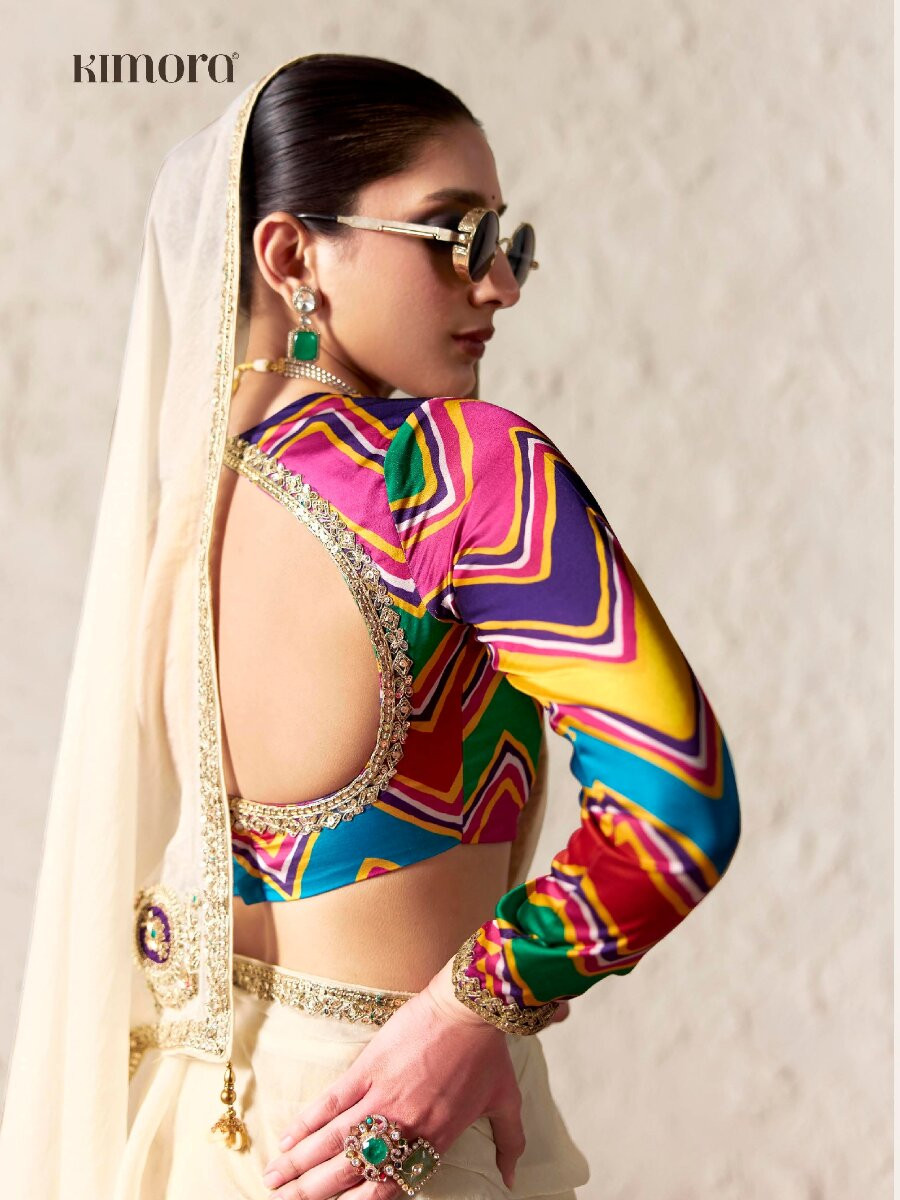 White Pure Fancy Tissue Silk Zari Sequins Wedding Reception Party Festival Heavy Border Sarees