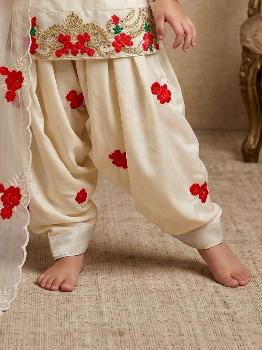 White Pure Heavy Natural Crepe Embroidered Sequence Traditional Ethnic Casual Festival Party Wedding Salwars Girls Wear