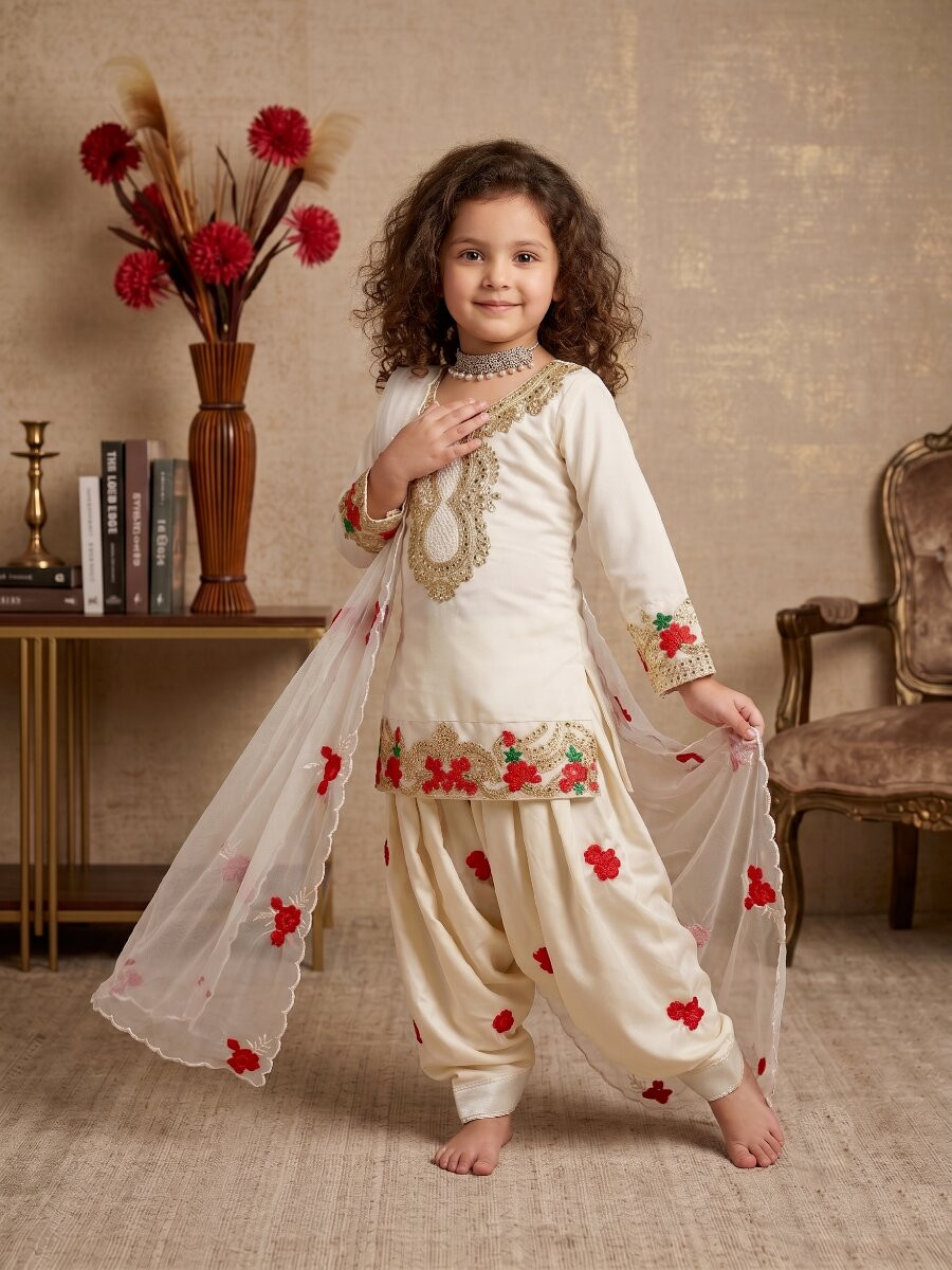 White Pure Heavy Natural Crepe Embroidered Sequence Traditional Ethnic Casual Festival Party Wedding Salwars Girls Wear