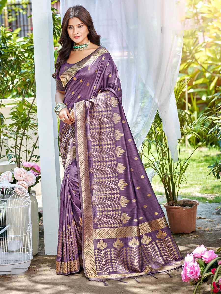Wine Assam Silk Handwoven Traditional Bridal Reception Festival Wedding Fancy Heavy Border Saree