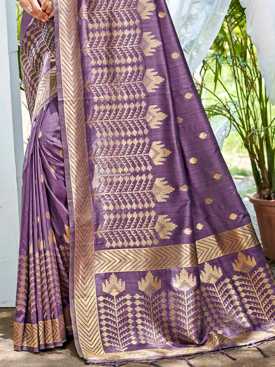 Wine Assam Silk Handwoven Traditional Bridal Reception Festival Wedding Fancy Heavy Border Saree