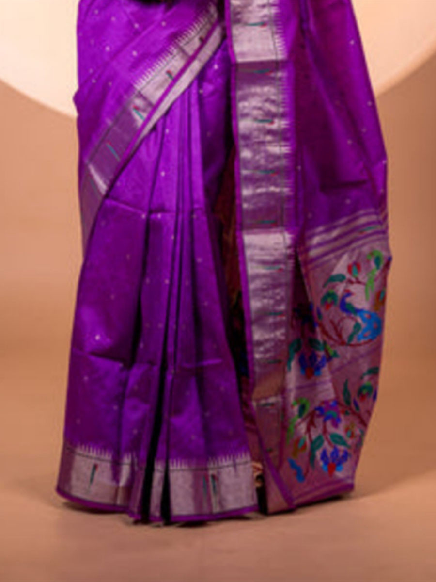 Wine Khadi Silk Handwoven Wedding Reception Party Festival Casual Heavy Border Sarees