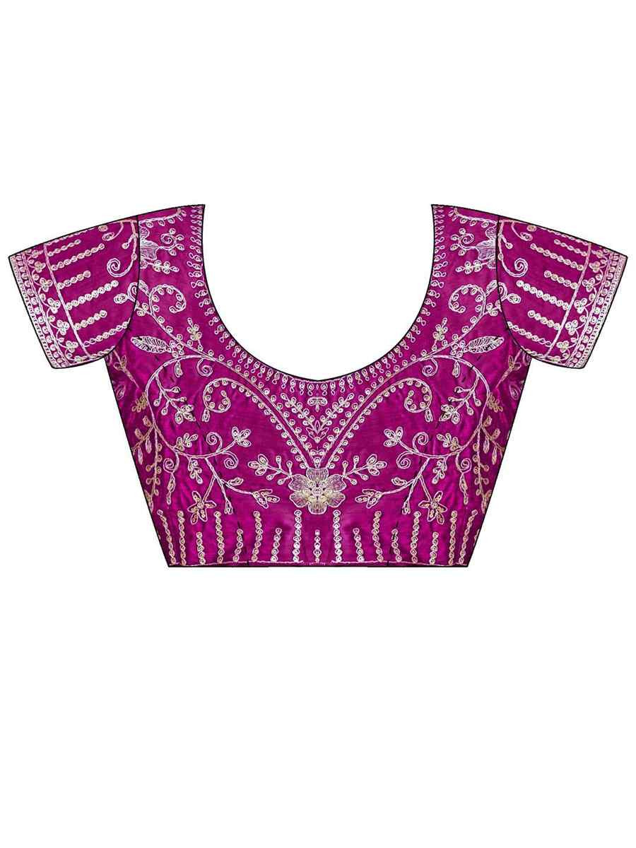 Wine Moss Chiffon Embroidery Party Bridal Reception Festival Wedding Fancy Heavy Border Saree