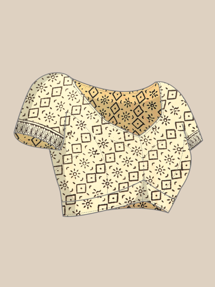 Yellow Cotton Printed Festival Casual Contemporary Sarees