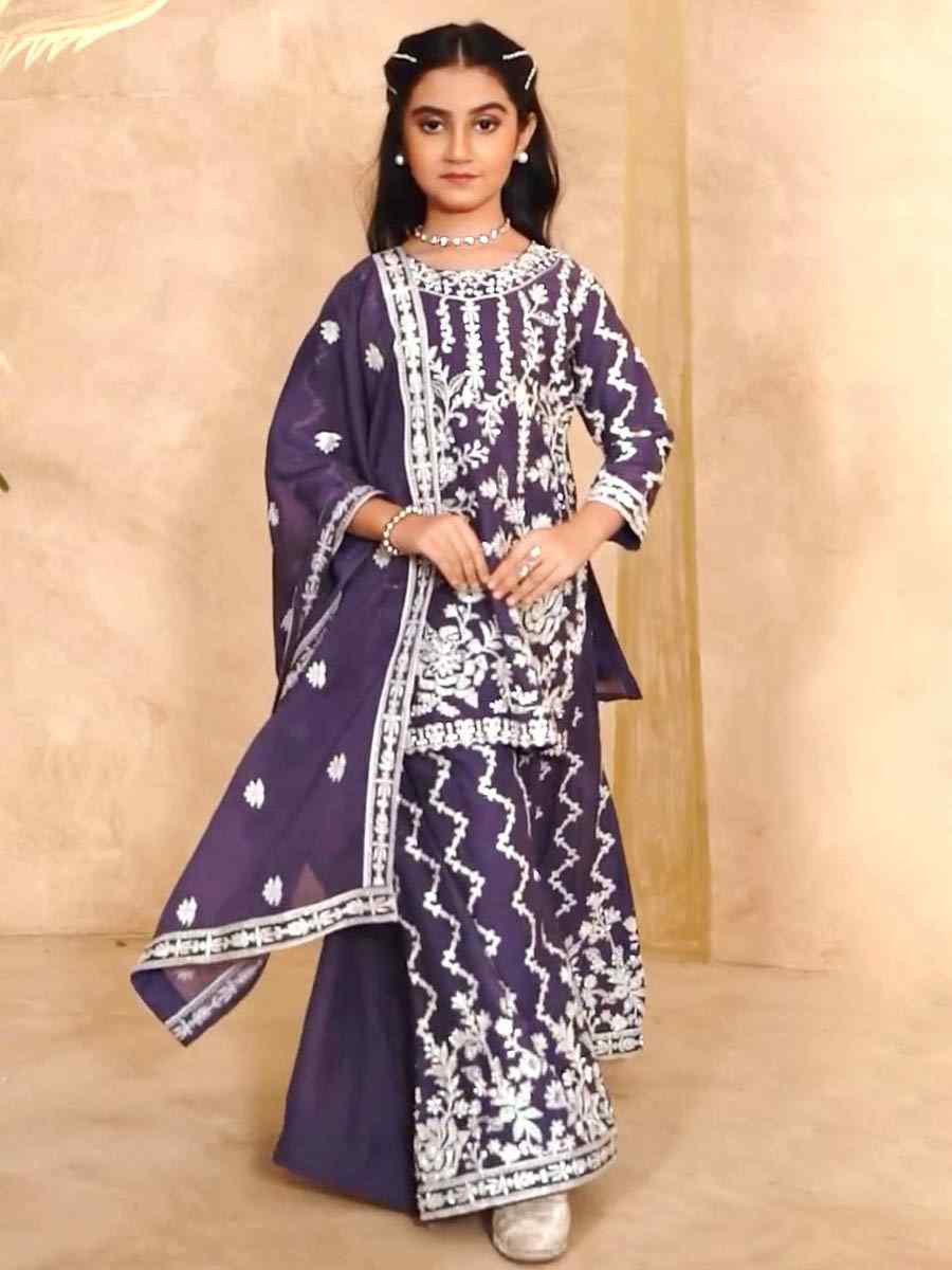 Yellow Heavy Fox Georgette Embroidered Wedding Festival