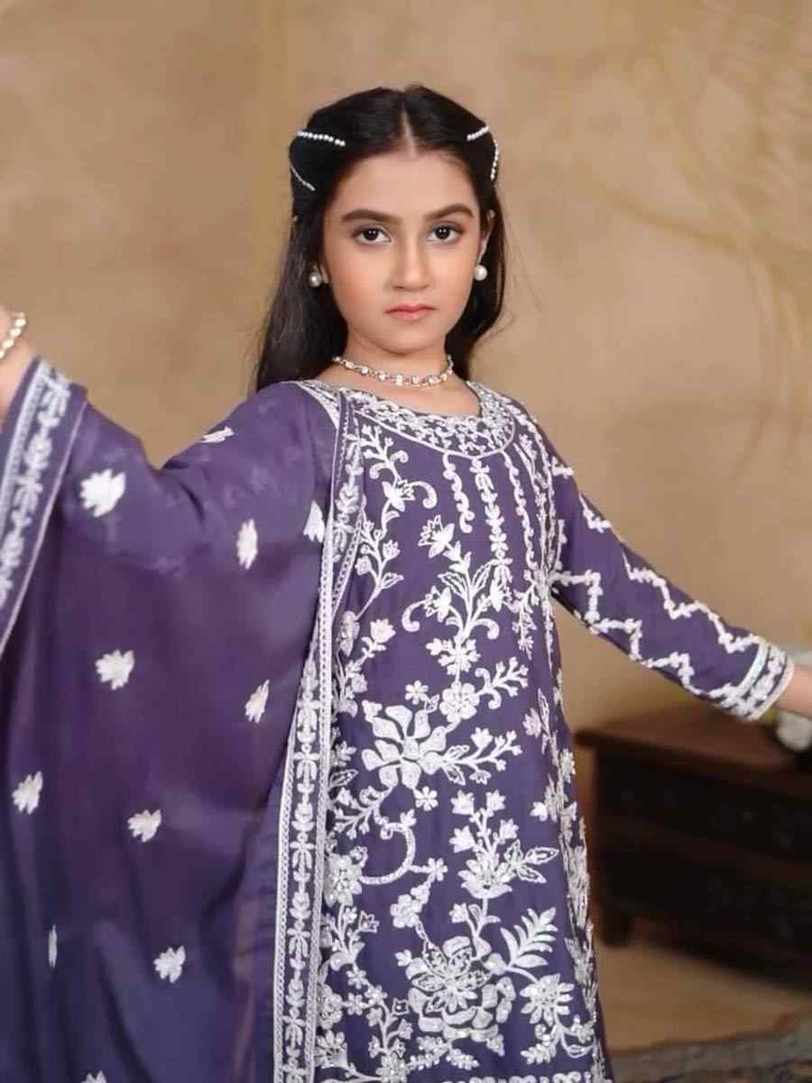 Yellow Heavy Fox Georgette Embroidered Wedding Festival