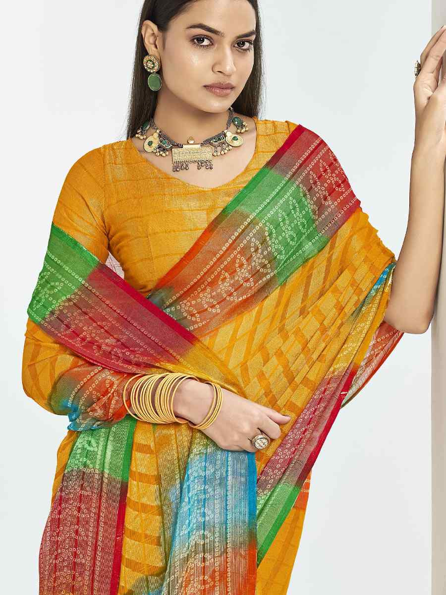 Yellow Silk Handwoven Festival Wedding Fancy Heavy Border Saree