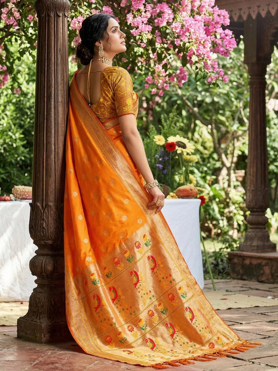 Yellow Soft Silk Handwoven Wedding Reception Party Festival Casual Heavy Border Sarees